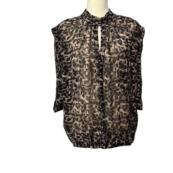 Kenneth Cole New York (EUC) 100% SILK Top, Size 12 - Picture 4 of 12